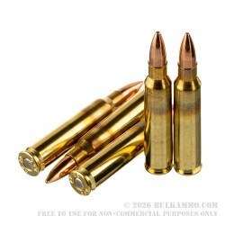 500 Rounds of 5.56x45 Ammo by American Quality Ammunition - 55gr FMJ