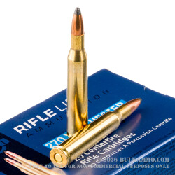 20 Rounds of .270 Win Ammo by Prvi Partizan - 130gr SP