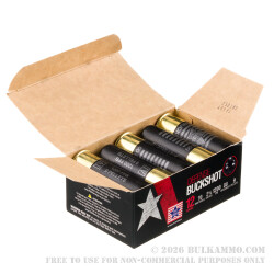 250 Rounds of 12ga Ammo by Stars & Stripes - 00 Buck