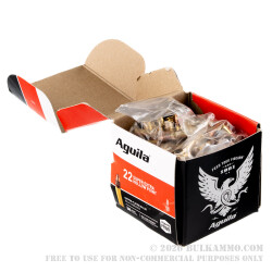 250 Rounds of .22 LR Ammo by Aguila - 38gr CPHP