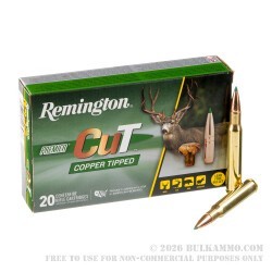 20 Rounds of 30-06 Springfield Ammo by Remington Premier CuT - 150gr Copper Tipped