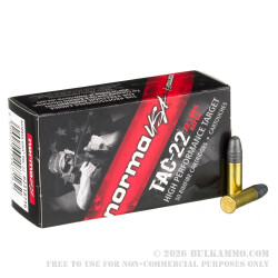 50 Rounds of .22 LR Ammo by Norma - 40gr LRN