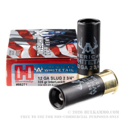 5 Rounds of 12ga Ammo by Hornady - 325gr Sabot Slug