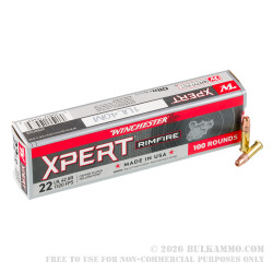2000 Rounds of .22 LR Ammo by Winchester Xpert - 42gr CPHP 2000 Rounds of .22 LR Ammo by Winchester Xpert - 42gr CPHP