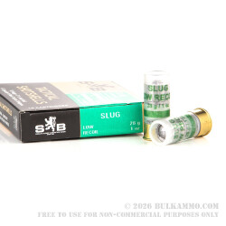 250 Rounds of 12ga 2-1/2" Ammo by Sellier & Bellot - 1 ounce Rifled Slug