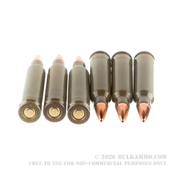 500 Rounds of .223 Ammo by Hornady Steel Cased Match - 55gr HP