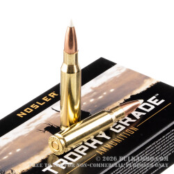 20 Rounds of .308 Win Ammo by Nosler Ammunition - 165gr Nosler Accubond