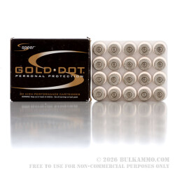 20 Rounds of .40 S&W Ammo by Speer - 155gr JHP