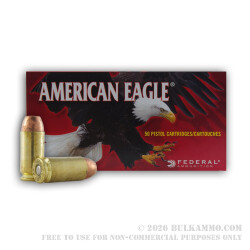 1000 Rounds of .40 S&W Ammo by Federal American Eagle - 165gr TMJ