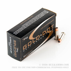 1000 Rounds of .38 Spl +P Ammo by Speer Gold Dot - 135gr JHP 1000 Rounds of .38 Spl +P Ammo by Speer Gold Dot - 135gr JHP