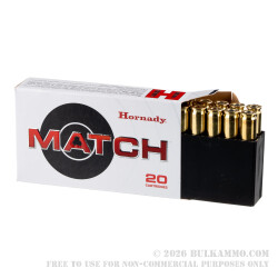 200 Rounds of .308 Win Ammo by Hornady Match - 168gr ELD Match