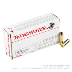 50 Rounds of .44 Mag Ammo by Winchester - 240gr JSP