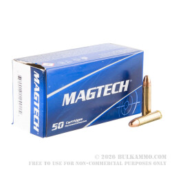 50 Rounds of .30 Carbine Ammo by Magtech - 110gr FMJ
