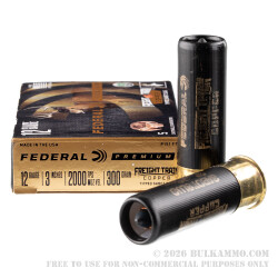 5 Rounds of 12ga Ammo by Federal Freight Train Copper - 300gr Sabot Slug