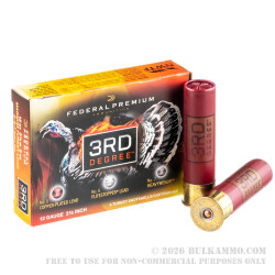 5 Rounds of 12ga Ammo by Federal 3rd Degree - 2 ounce #5 shot