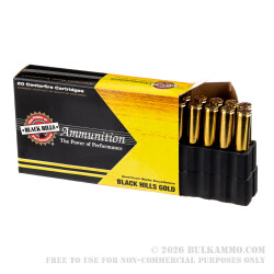 20 Rounds of 30-06 Springfield Ammo by Black Hills Gold - 178gr ELD-X