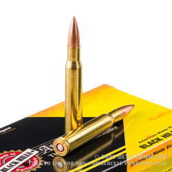 20 Rounds of 30-06 Springfield Ammo by Black Hills Gold - 168gr Match HPBT