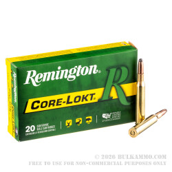 200 Rounds of .270 Win Ammo by Remington - 150gr SP 200 Rounds of .270 Win Ammo by Remington - 150gr SP