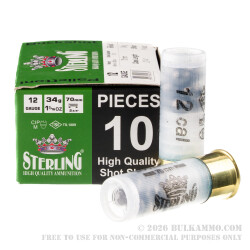 200 Rounds of 12ga Ammo by Sterling - 1-3/16 ounce 00 buck