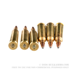 20 Rounds of .22-250 Rem Ammo by Remington - 55gr PSP