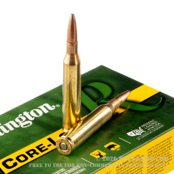 20 Rounds of 25-06 Remington Ammo by Remington - 120gr PSP