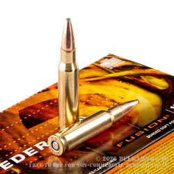 20 Rounds of .308 Win Ammo by Federal - 165gr Fusion