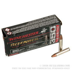 20 Rounds of .350 Legend Ammo by Winchester Defender - 160gr Bonded PHP