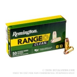 50 Rounds of .45 ACP Ammo by Remington Range Clean - 230gr FNEB