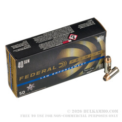 1000 Rounds of .40 S&W HST Ammo by Federal LE - 180gr JHP 1000 Rounds of .40 S&W HST Ammo by Federal LE - 180gr JHP