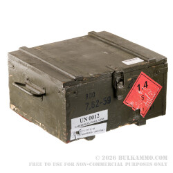 800 Rounds of 7.62x54r Ammo by Sellier & Bellot Military Surplus 1989 Production - 148gr FMJ *Corrosive*