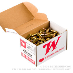 800 Rounds of .223 Ammo by Winchester USA - 55gr FMJ