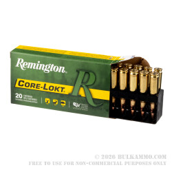 20 Rounds of .308 Win Ammo by Remington - 150gr PSP