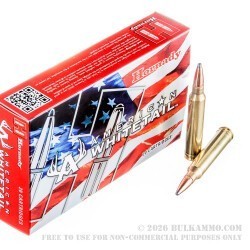 200 Rounds of 300 Win Mag Ammo by Hornady American Whitetail - 180gr InterLock
