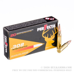 20 Rounds of .308 Win Ammo by Fiocchi PerFecta - 150gr SP 20 Rounds of .308 Win Ammo by Fiocchi PerFecta - 150gr SP