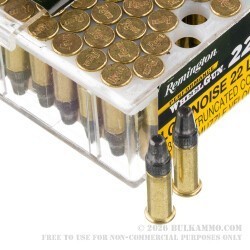 100 Rounds of .22 LR Ammo by Remington Performance WheelGun 22 - 39gr Truncated Cone Solid