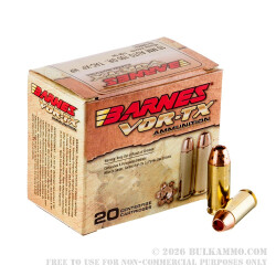 20 Rounds of 10mm Ammo by Barnes VOR-TX - 155gr XPB
