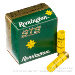 25 Rounds of 20ga Ammo by Remington Premier STS - 7/8 ounce #9 shot