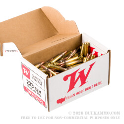 600 Rounds of .223 Ammo by Winchester USA - 55gr FMJ