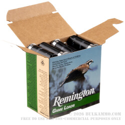 250 Rounds of 12ga Ammo by Remington Game Loads - 1 ounce #8 Shot