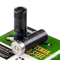 250 Rounds of 12ga Ammo by Remington Sportsman Hi-Speed Steel - 1 ounce #6 steel shot