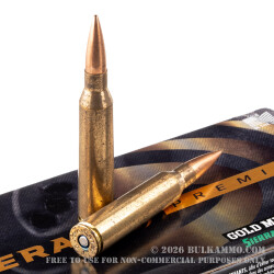 20 Rounds of .338 Lapua Mag Ammo by Federal Gold Medal - 300 gr HPBT