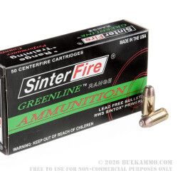 50 Rounds of .45 ACP Ammo by Sinterfire - 140gr Frangible 50 Rounds of .45 ACP Ammo by Sinterfire - 140gr Frangible