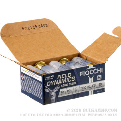 10 Rounds of 12ga Ammo by Fiocchi Law Enforcement -  Rifled Slug