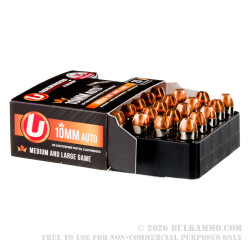 200 Rounds of 10mm Ammo by Underwood - 140gr Xtreme Penetrator