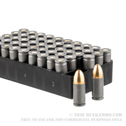 50 Rounds of 9mm Ammo by Wolf Performance - 115gr FMJ 50 Rounds of 9mm Ammo by Wolf Performance - 115gr FMJ