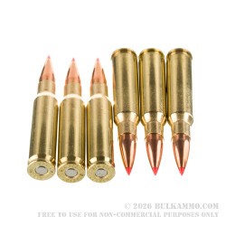 200 Rounds of .308 Win Ammo by Hornady BLACK - 155gr ELD Match