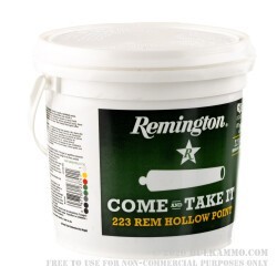 1000 Rounds of .223 Ammo by Remington UMC - 45gr JHP