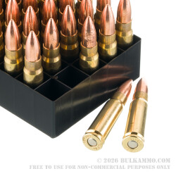 500 Rounds of 7.62x39 Ammo by Fiocchi - 123gr FMJ