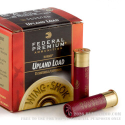 25 Rounds of 28ga Ammo by Federal Wing-Shok - 3/4 ounce #6 shot 25 Rounds of 28ga Ammo by Federal Wing-Shok - 3/4 ounce #6 shot