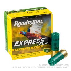25 Rounds of 12ga Ammo by Remington Express XLR - 1-1/4 ounce #4 shot